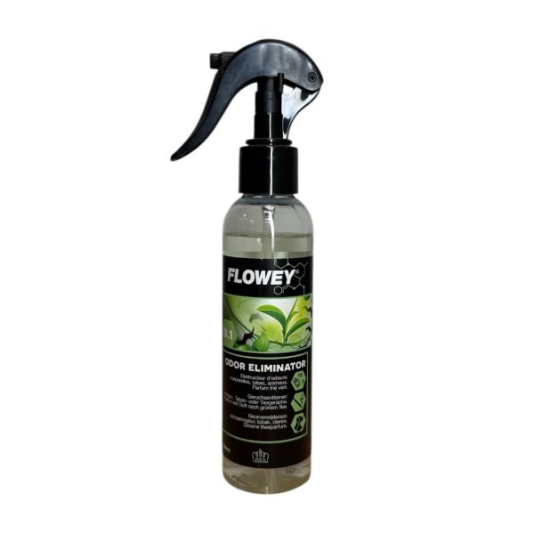 Flowey - Odor eliminator - Destructeur d'odeurs surpuissant - parfum thé vert - 150 ml