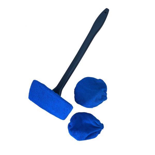 Clean Up - Outil lave vitres passe partout ( 3 pads microfibre fournis )