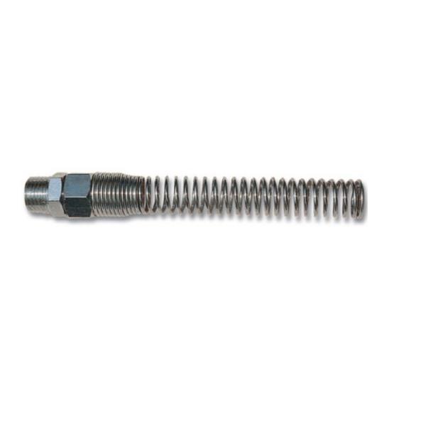 Tuyau spirale 8 mm ( 8x5mm ) avec raccord inox 1/4 M + ressort