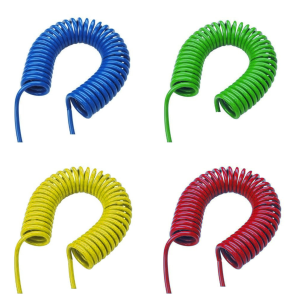Tuyau spirale 8 mm ( 8x5mm ) avec raccord inox 1/4 M + ressort
